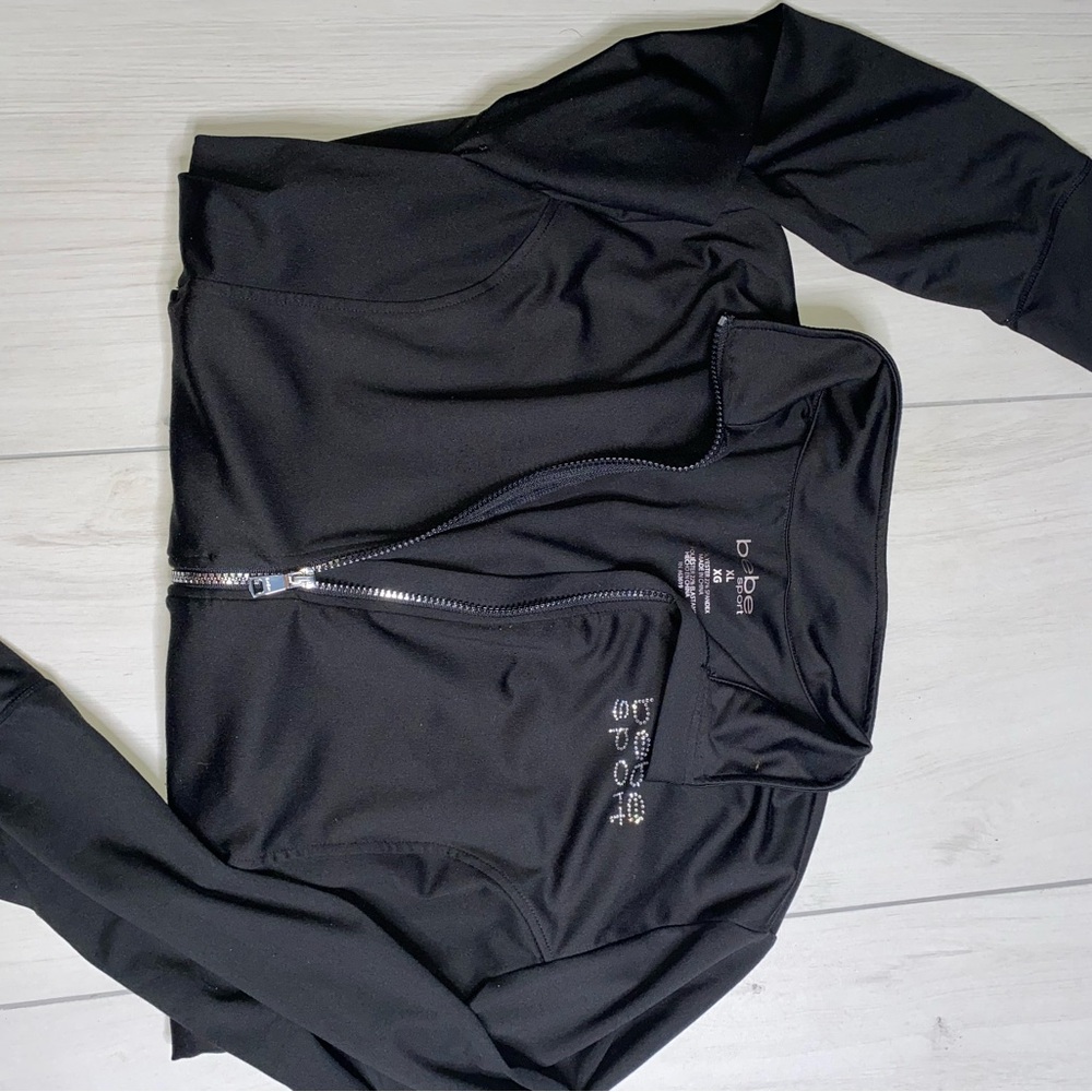 Bebe Sport Charcoal Tracksuit Ensemble - Picture 6 of 8